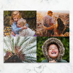 Personalized Puzzle 4 Photo Edge Print Collage<br><div class="desc">Personalized 4 photo edge print jigsaw puzzle. Great for family reunions,  get togethers and birthdays.</div>