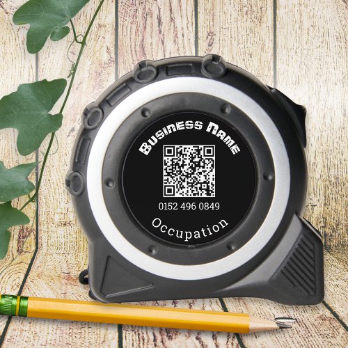 Personalized QR Code Business Work Trade Template Tape Measure