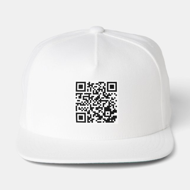 Personalized QR Code Custom Snapback Hat (Front)