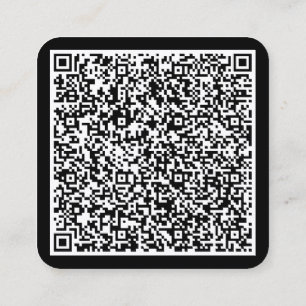 Personalized QR Code Custom Text Business Card