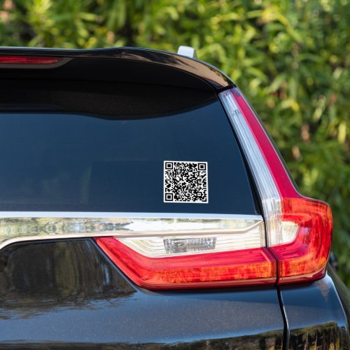 Personalized QR Code Custom URL Square Sticker