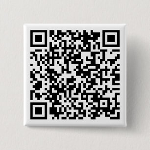 Personalized QR Code Custom URL Square Sticker Button