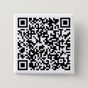 Personalized QR Code Custom URL Square Sticker Button