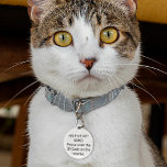 Personalized QR Code For Online Profile<br><div class="desc">With this Pet ID tag, your lost pet will be back in your house quickly, just personalise it, so anyone with a smartphone can scan the QR code via the camera app, to get your pet online profile. Customize or edit further by please clicking the "Edit using Design Tool" link,...</div>
