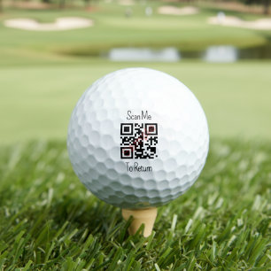 Personalized QR Code  Golf Balls