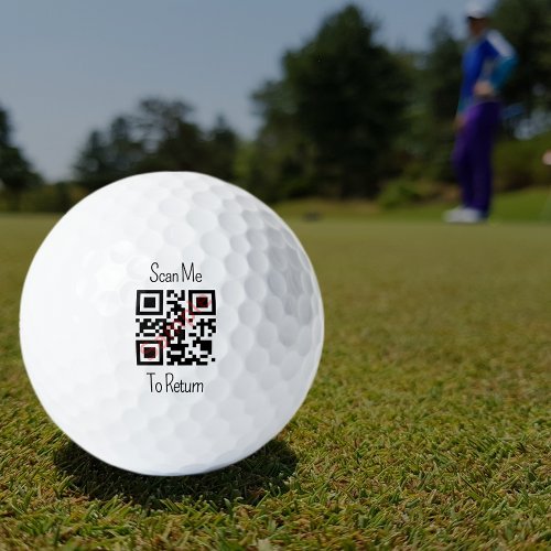 Personalized QR Code  Golf Balls