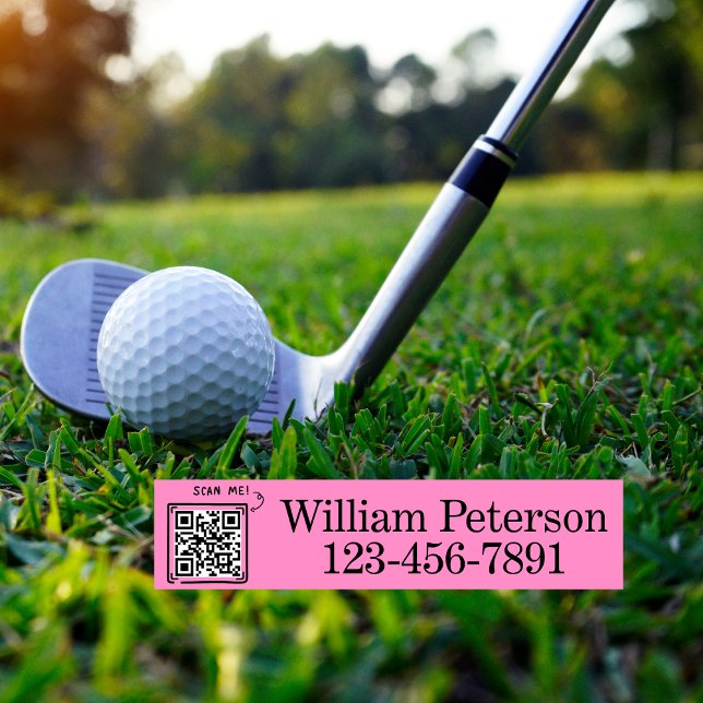 Personalized QR code Golf Club, equipment Labels  (Creator Uploaded)