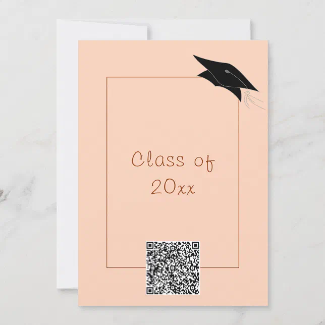 Personalized QR Code Graduation Party Invitation | Zazzle