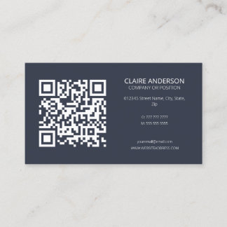 Personalized QR Code Modern Custom Logo Business Card