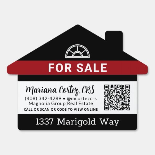 Personalized QR Code Outdoor Real Estate Sign