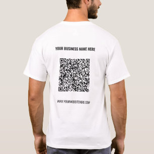 Personalized QR Code T-Shirt with Custom Text