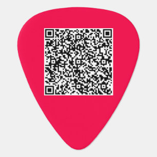 Personalized QR Code Text Guitar Pick Choose Color