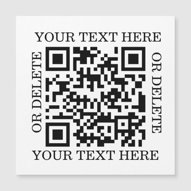 Personalized QR Code To Scan (Front)