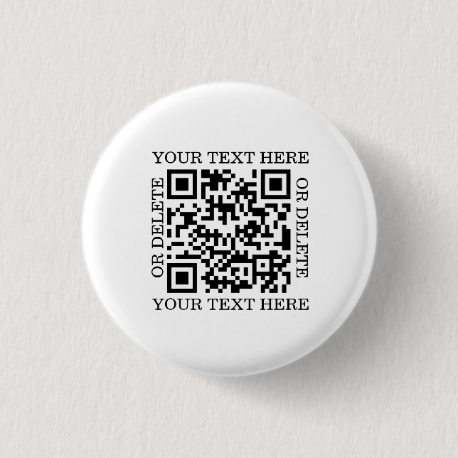 Personalized QR Code To Scan Button (Front)