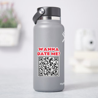 Personalized QR Code – Wanna Date/Marry Me Cool Sticker