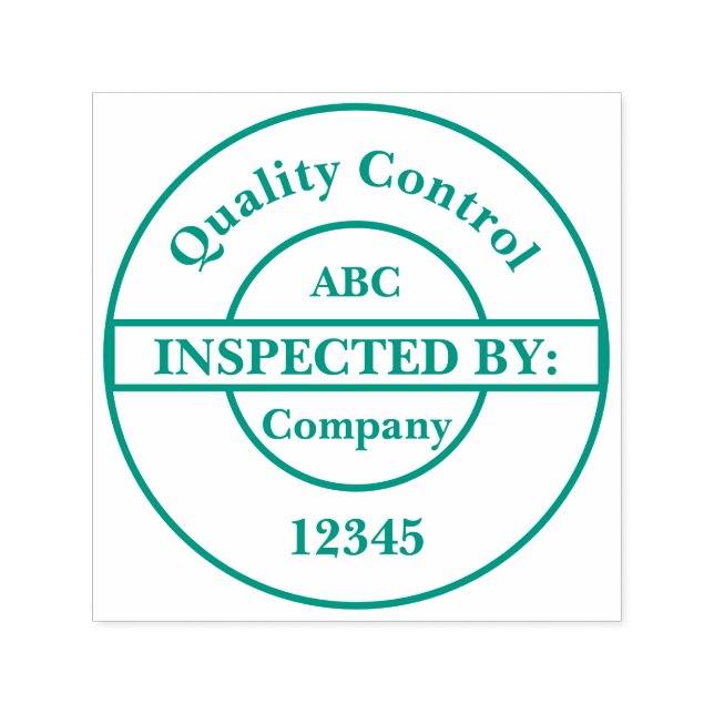 Personalized Quality Control Self Inking Stamp (Design)