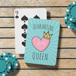 Personalized Quarantine Queen Poker Cards