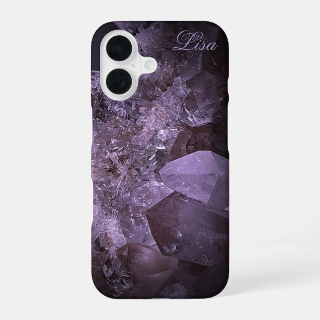 Personalized Quartz Crystal Sturdy iPhone Case (Back)
