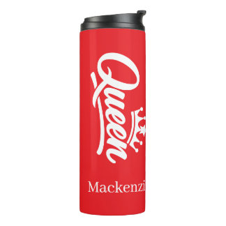 Personalized Queen With Crown Thermal Tumbler