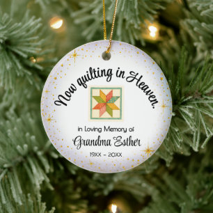 Personalized Quilter Memorial Ornament