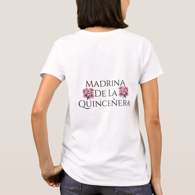 Personalized Quinceañera Celebration T-Shirt  (Back)