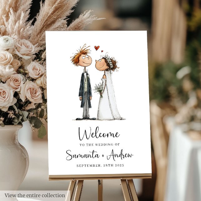 Personalized Quirky Wedding Poster Funny Aisle Sig (Personalized Quirky Wedding Poster Funny Aisle Sign)