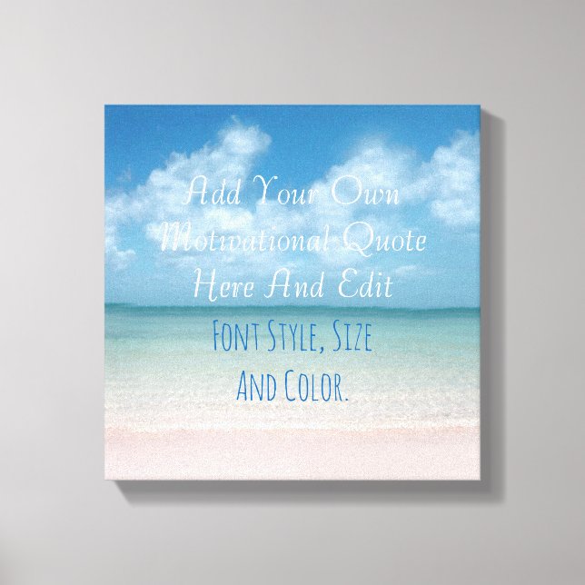 Personalized quotation canvas print (Front)