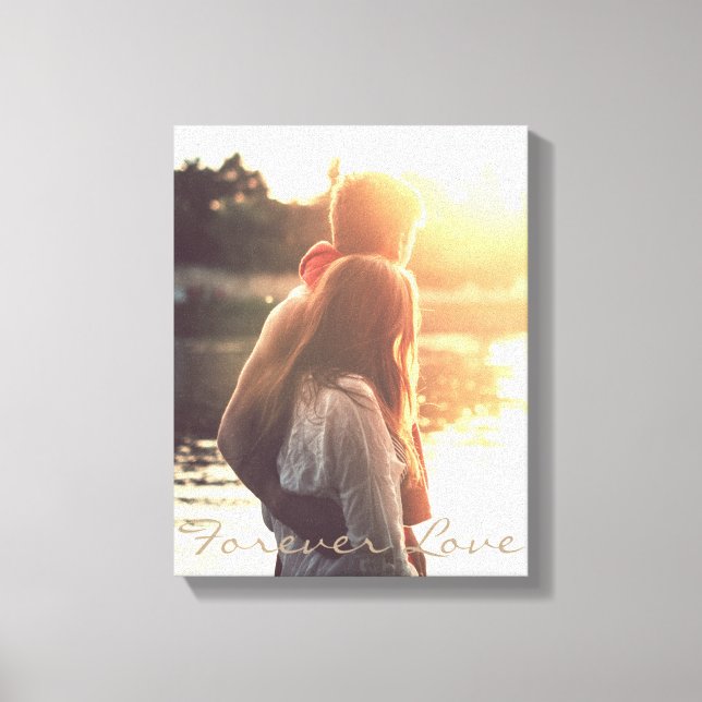 Personalized quote and photo canvas print (Front)