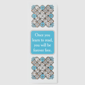 Personalized Quote Bookmark, Doodle Art Bookmarks