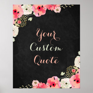 Personalized quote Custom quote print Chalkboard
