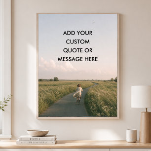 Personalized Quote – Dreamy Childhood Adventure Poster