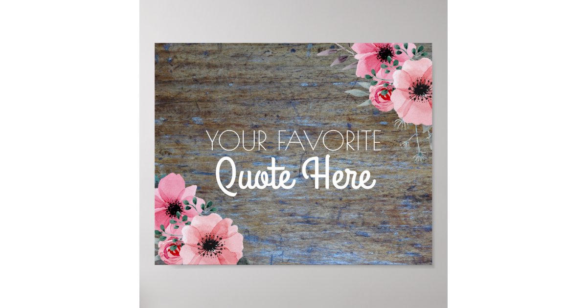 rustic POPPY collection INSTAGRAM sign print WEDDING personalised floral chic