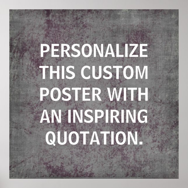 Personalized Quote Poster, custom Poster (Front)