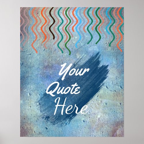 Personalized Quote Vintage Swirl Custom Poster