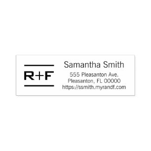 Personalized R+F Address Stamp