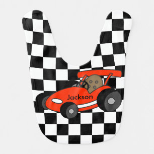 Personalized Race Car Bib