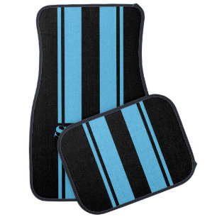 personalized race stripe car floor mat