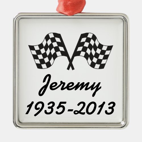 Personalized Racing Ornament Keepsake Gift