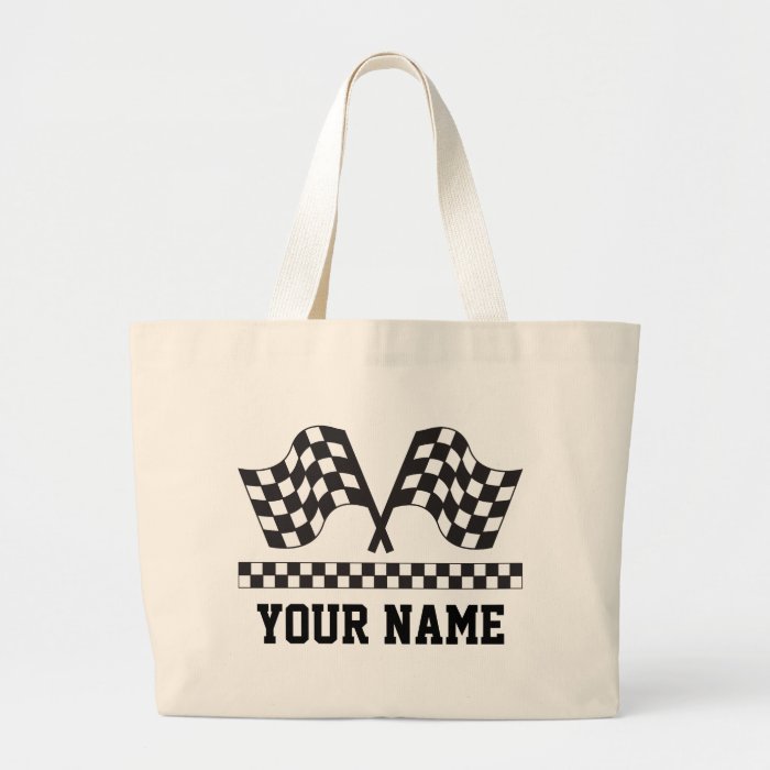 Personalized Racing Rally Flags Gift Bag