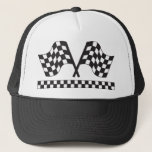 Personalized Racing Rally Flags Gift Trucker Hat at Zazzle