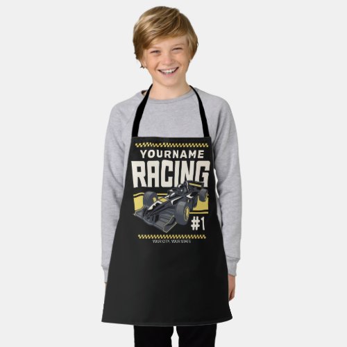 Personalized Racing Team Fast Race Car Driver  Apron
