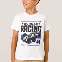 Personalized Racing Team Fast Race Car Driver