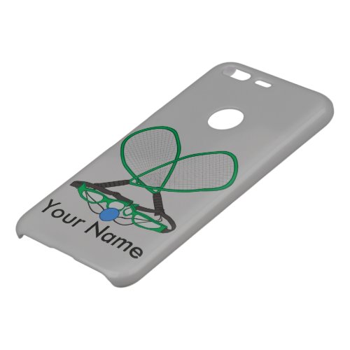 Personalized Racquetball Crossed Racquets Uncommon Google Pixel Case