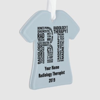 Personalized Rad Tech RT Radiology Technologist Ornament | Zazzle