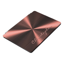 Personalized Radial Metallic Look - Copper iPad Pro Cover