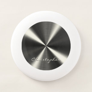 Personalized Radial Metallic Look - Grey Wham-O Frisbee