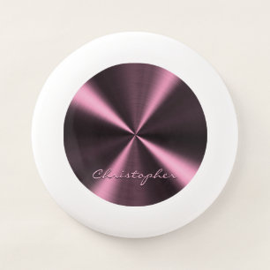 Personalized Radial Metallic Look - Pink Wham-O Frisbee
