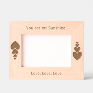 Personalized Radiant Rays, You Are My Sunshine Eng Engraved Frames
