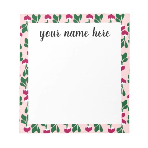 Personalized Radishes Notepad