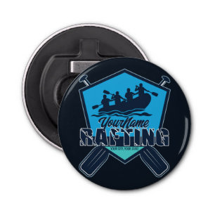 Personalized Rafting Whitewater River Adventure Bottle Opener